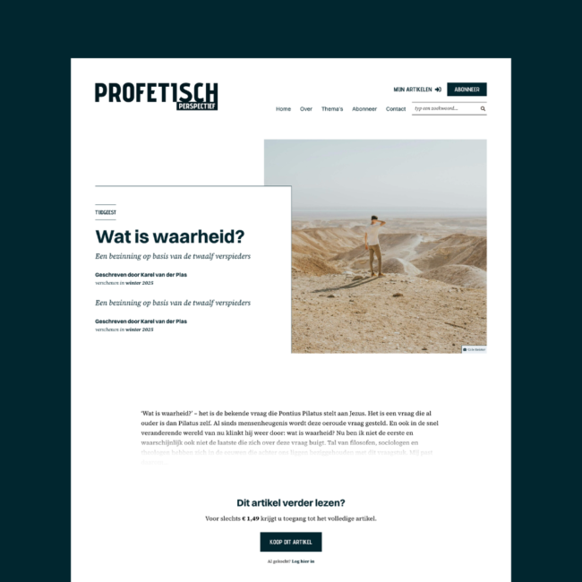 Profetisch Perspectief